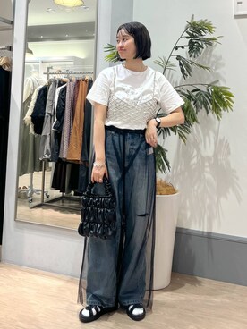 「アイテム（その他トップス、シルバー系）」を使った、SAKOさん（レディース・160cm）の春コーディネート