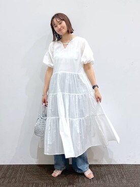 「アイテム（ワンピース/ドレス）」を使った、SAKOさん（レディース・160cm・30代）の春コーディネート