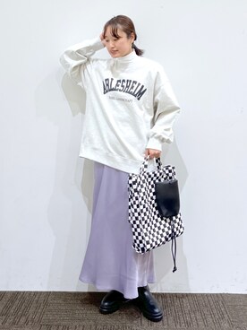 「ロゴデザイン」｜SAKOさん（レディース・160cm）の冬コーディネート