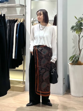 「アイテム（スウェットパンツ）」を使った、SAKOさん（レディース・160cm・30代）の秋コーディネート