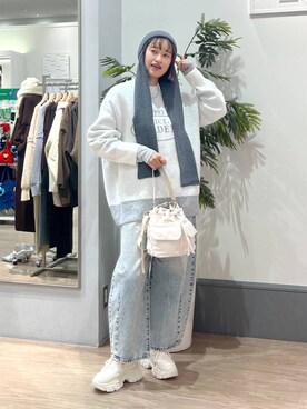 「アイテム（帽子）」を使った、SAKOさん（レディース・160cm・30代）の秋コーディネート