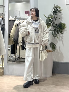 「アイテム（その他アウター）」を使った、SAKOさん（レディース・160cm・30代）の冬コーディネート