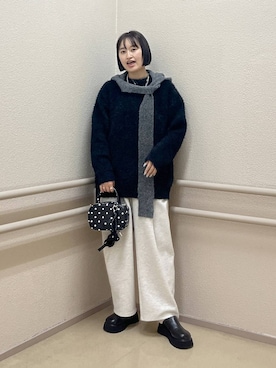 「アイテム（スウェットパンツ）」を使った、SAKOさん（レディース・160cm・30代）の秋コーディネート