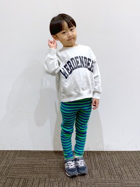 「NEW BALANCE（ニューバランス）のアイテム」を使った、SAKOさん（キッズ・107cm）の冬コーディネート