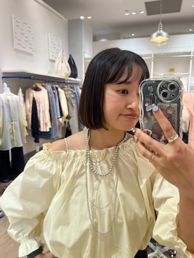 「アイテム（アクセサリー）」を使った、SAKOさん（レディース・160cm・30代）の春コーディネート