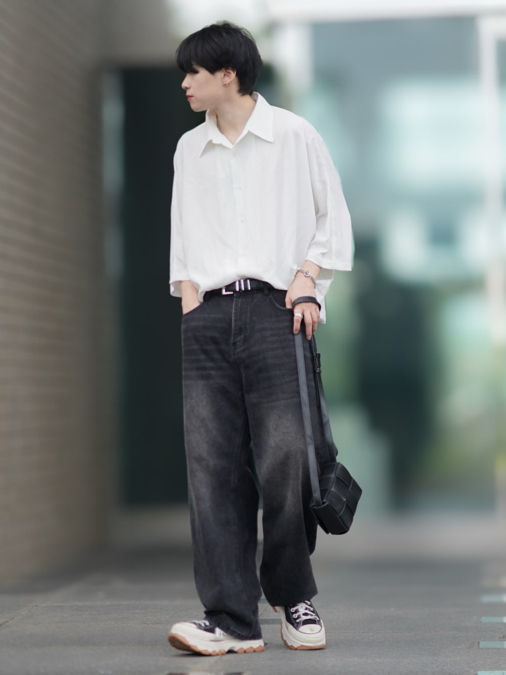ショルダーバッグ・ポシェット ASCLO Fold Square Mini Cross Bag ASCLO Fold Square Mini Cross Bag - ASCLO