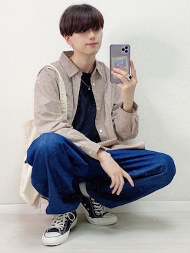 「AIVER（アイバー）のアイテム（アクセサリー）」を使った、SHOTAさん（メンズ・176cm）の秋コーディネート