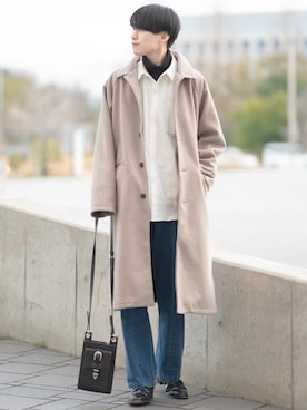 「Saint Laurent（サンローラン）のアイテム」を使った、SHOTAさん（メンズ・176cm）の冬コーディネート