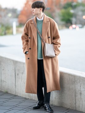 「Saint Laurent（サンローラン）のアイテム」を使った、SHOTAさん（メンズ・176cm）の冬コーディネート