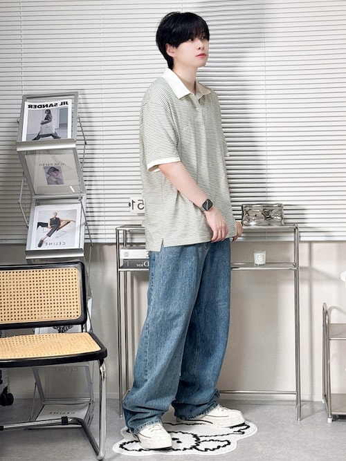 masonprince デニム　ブルー　takato着用 masonprince デニム ブルー takato着用 SHOTAさんのデニムパンツを使っ