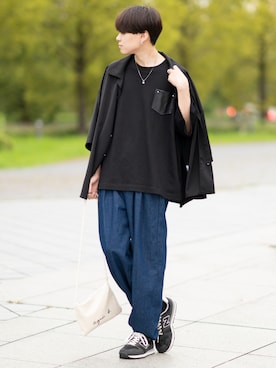 「agnes b.（アニエスベー）のアイテム」を使った、SHOTAさん（メンズ・176cm）の夏コーディネート