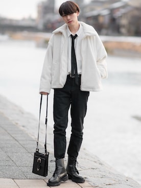 「HARE（ハレ）のアイテム（ジャケット/アウター）」を使った、SHOTAさん（メンズ・176cm）の冬コーディネート