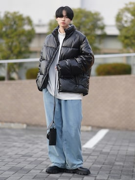 「ALAND（エーランド）のアイテム」を使った、SHOTAさん（メンズ・176cm）の冬コーディネート