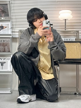 「MGV（エムジーヴィー）のアイテム（トップス）」を使った、SHOTAさん（メンズ・176cm）の春コーディネート