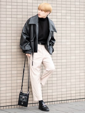 「YUEATE（ユエイト）のアイテム」を使った、SHOTAさん（メンズ・176cm）の秋コーディネート