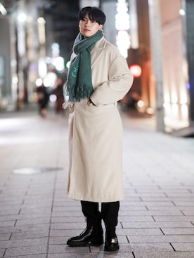 「服とコスメでなりたい自分に」｜「アイテム（その他）」を使った、SHOTAさん（メンズ・176cm）の冬コーディネート