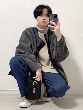 「DOOPZ（ドープス）のアイテム（ブルゾン）」を使った、SHOTAさん（メンズ・176cm）の秋コーディネート