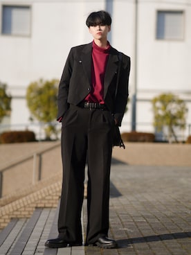 「OTO（オト）のアイテム」を使った、SHOTAさん（メンズ・176cm）の冬コーディネート