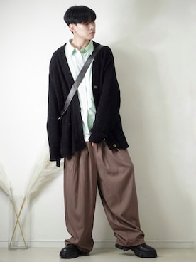 「ドレスシューズ」｜「アイテム（その他）」を使った、SHOTAさん（メンズ・176cm）の冬コーディネート