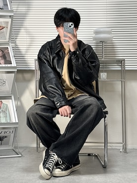 「BEAMS（ビームス）のアイテム（ブルゾン）」を使った、SHOTAさん（メンズ・176cm）の秋コーディネート