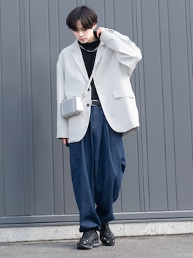 「re_k by JUNRED（レクバイジュンレッド）のアイテム（ジャケット/アウター）」を使った、SHOTAさん（メンズ・176cm）の春コーディネート