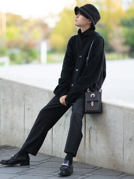 「GU（ジーユー）のアイテム（帽子）」を使った、SHOTAさん（メンズ・176cm）の秋コーディネート