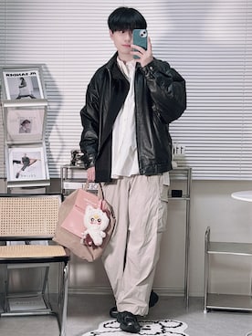 「BEAMS（ビームス）のアイテム（ジャケット/アウター）」を使った、SHOTAさん（メンズ・176cm）の冬コーディネート