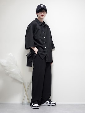 「WOOALONG（ウアロン）のアイテム（帽子）」を使った、SHOTAさん（メンズ・176cm）の夏コーディネート