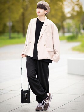 「GU（ジーユー）のアイテム（帽子）」を使った、SHOTAさん（メンズ・176cm）の秋コーディネート