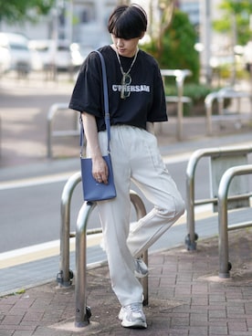 「CYPHER3（サイファーサム）のアイテム」を使った、SHOTAさん（メンズ・176cm）の夏コーディネート