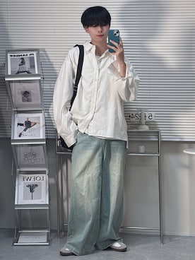 「アイテム（シャツ/ブラウス）」を使った、SHOTAさん（メンズ・176cm）の秋コーディネート