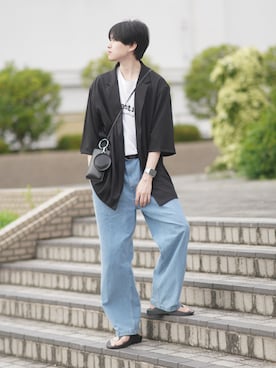「VIVASTUDIO（ビバスタジオ）のアイテム」を使った、SHOTAさん（メンズ・176cm）の夏コーディネート