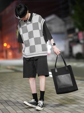 「CULLNI（クルニ）のアイテム」を使った、SHOTAさん（メンズ・176cm）の夏コーディネート