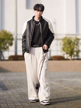 「OTO（オト）のアイテム」を使った、SHOTAさん（メンズ・176cm）の春コーディネート