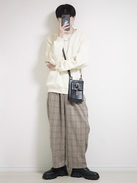 「アイテム（ピアス（片耳用）、その他）」を使った、SHOTAさん（メンズ・176cm）の秋コーディネート