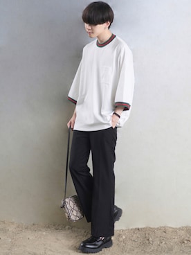 「RAGEBLUE（レイジブルー）のアイテム（バッグ）」を使った、SHOTAさん（メンズ・176cm）の夏コーディネート