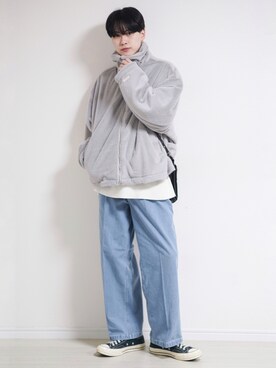 「マイベストコーデ2022」｜「アイテム（ブルゾン）」を使った、SHOTAさん（メンズ・176cm）の冬コーディネート