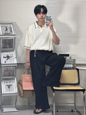「アイテム（トップス）」を使った、SHOTAさん（メンズ・176cm）の夏コーディネート