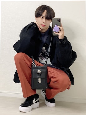 「WEGO（ウィゴー）のアイテム」を使った、SHOTAさん（メンズ・176cm）の冬コーディネート