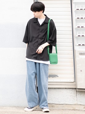 「RAGEBLUE（レイジブルー）のアイテム（Tシャツ/カットソー）」を使った、SHOTAさん（メンズ・176cm）の春コーディネート