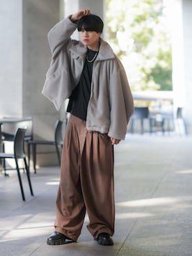 「NOWLE（ノウル）のアイテム」を使った、SHOTAさん（メンズ・176cm）の秋コーディネート