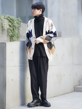 「アイテム（ピアス（片耳用）、その他）」を使った、SHOTAさん（メンズ・176cm）の秋コーディネート