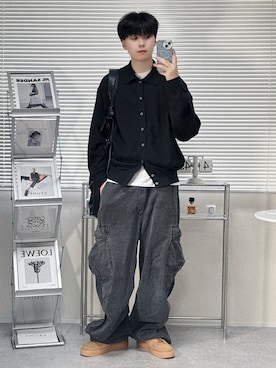 「アイテム（シャツ/ブラウス）」を使った、SHOTAさん（メンズ・176cm）の秋コーディネート