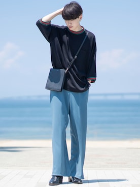 「Saint Laurent（サンローラン）のアイテム」を使った、SHOTAさん（メンズ・176cm）の夏コーディネート