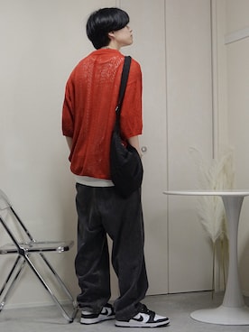 「アイテム（ポロシャツ）」を使った、SHOTAさん（メンズ・176cm）の夏コーディネート