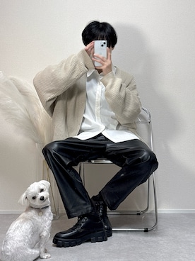 「EDEL（エーデル）のアイテム（トップス）」を使った、SHOTAさん（メンズ・176cm）の冬コーディネート