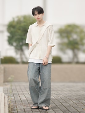 「apres jour mignon（アプレジュールミニョン）のアイテム」を使った、SHOTAさん（メンズ・176cm）の夏コーディネート
