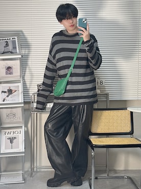 「アイテム（ニット/セーター）」を使った、SHOTAさん（メンズ・176cm）の秋コーディネート