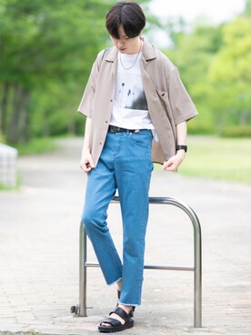 「WEGO（ウィゴー）のアイテム（アクセサリー）」を使った、SHOTAさん（メンズ・176cm）の夏コーディネート