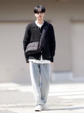 「ASCLO（エジュクロ）のアイテム」を使った、SHOTAさん（メンズ・176cm）の春コーディネート